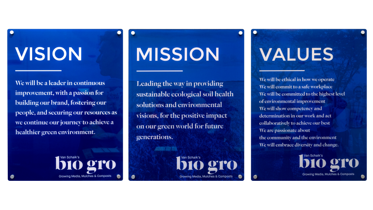 Bio Gro Mission Vision Values